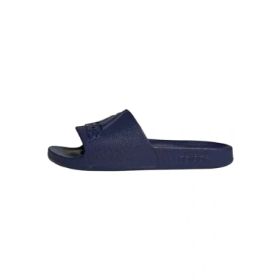 Image of adidas Unisex Adilette Aqua Slides, dark blue/dark blue, 6