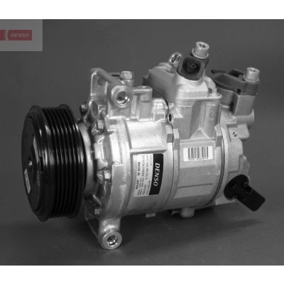 Image of 4F0260805AA, 4F0260805AE, 4F0260805T AC Compressor DENSO DCP02040 6SEU14C ND 8 R134a AUDI: A6 C6 Avant, Saloon