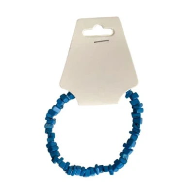 Image of VIE Gemstone Chip Stretch Bracelet (Turquoise)