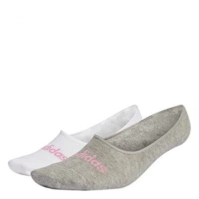 Image of ADIDAS IC1295 T LIN BALLER 2P Socks Unisex white/medium grey heather/bliss pink L