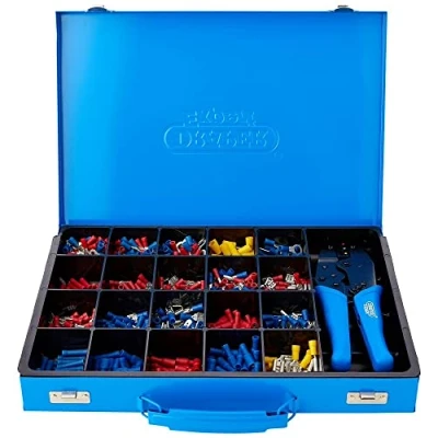 Image of Draper 56383 Expert Ratchet Crimping Tool and Terminal Kit , Blue