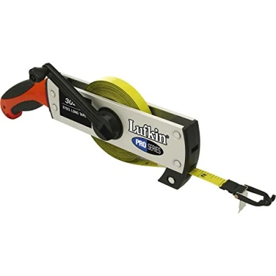 Image of Lufkin FT30CME 30m/100ft x 13mm/1/2in Steel Long Tape Metric/Imperial, 100ft/30m with Blade for Providing Durability and Strength