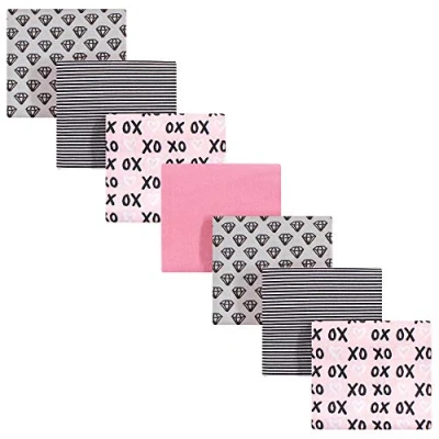 Image of Hudson Baby Unisex Cotton Flannel Receiving Blankets Bundle, Xoxo, One Size