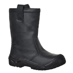 Image of Portwest Steelite Rigger Boot Scuff Cap S3 CI, Size: 48, Colour: Black, FW29BKR48