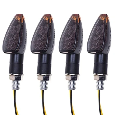 Image of SFONIA 4pcs Motorcycle Indicators 14LED Turn Signal Lights 12V Waterproof Turning Indicator Light Universal for Scooter Quad Cruiser Off Road