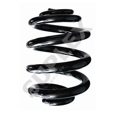Image of 7H5511115E, 7H5511115M Coil spring SUPLEX 39258 Rear Axle Mini Block, with inconstant wire diameter white, blue, brown