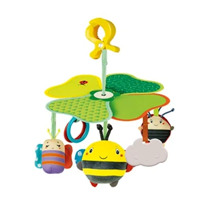 Image of Clementoni 17706 Easy Peasy Travel Mobile Toys For Stroller, Pushchair Toddlers, Early Years Toys, Infant New Born Soft Gift