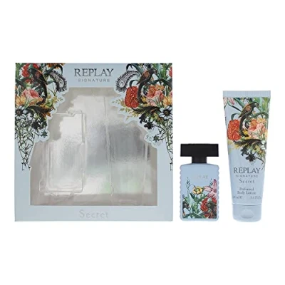 Image of Replay Signature Secret Gift Set 30ml EDT + 100ml Body Lotion