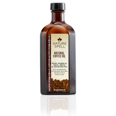 Image of Nature Spell Coffee Oil For Hair &amp; Skin 150 ml, Helps Promote Growth, Body To Renew Cells A Natural Glow, Made In The UK