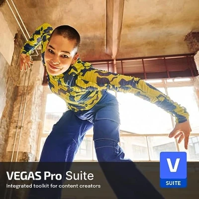 Image of VEGAS Pro Suite 21 Integrated video and audio editing tools for content creators software cutting editor Windows 10/11 PC 1 license