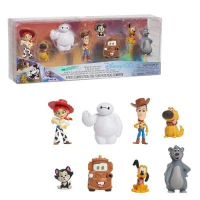 Image of Disney100 Years of Being by Your Side, Limited Edition 8 piece Figure Set, Kids Toys for Ages 3 Up Just Play