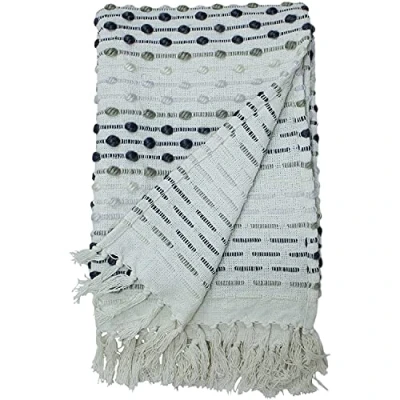 Image of Furn Dhadit Throw, Grey, 130 x 180cm