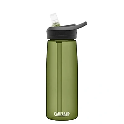 Image of Camelbak Eddy+ Straw Tritan Bottle Dark Green, 750ml / 0.75L 25oz Eddy Plus Flask Vessel Canteen Cup Water Juice Drinking Drink Storage Container Holder BPA Free Reusable Safe Eco Friendly