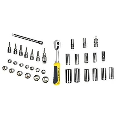Image of STANLEY STMT1 74174 Module Socket Wrench Set, Multi Colour, 3/8 Inch, Set of 36 Piece