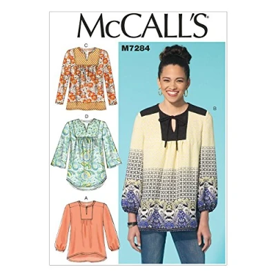 Image of Mccall&#039;s Patterns 7284, Misses Tops,Sizes, ZZ (LRG XLG XXL)