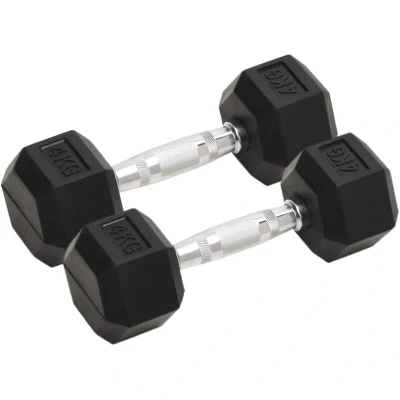 Image of vidaXL Dumbbells 2 pcs 8 kg Total Cast Iron