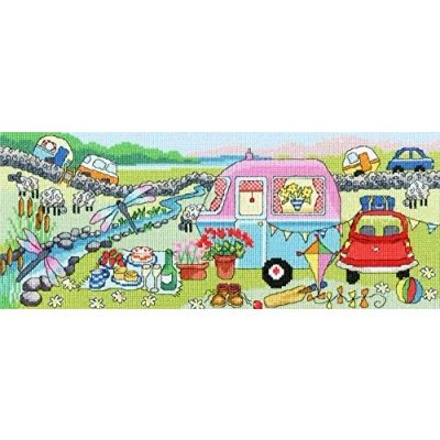 Image of Bothy Threads Cross Stitch Kit Caravan Fun