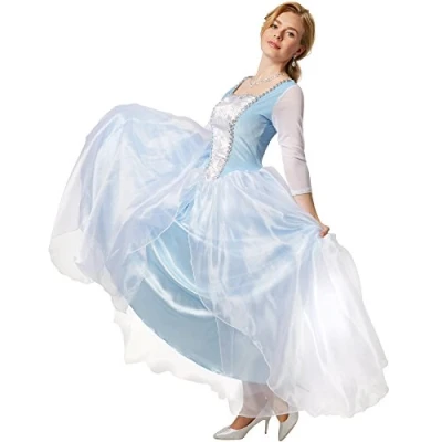 Image of dressforfun Exquisite Cinderella Princess Dress Ball gown made from shiny fabric and tulle overlay (L No. 301885)