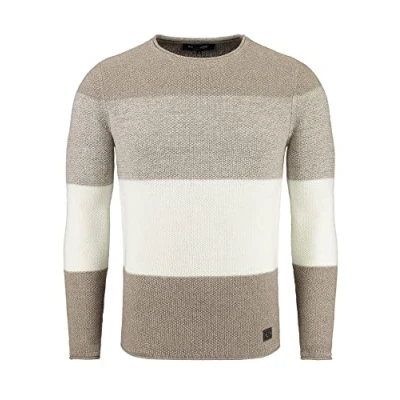 Image of KEY LARGO Men&#039;s Jogi Round Neck Sweater, Sand (1005), M