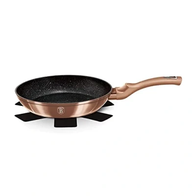 Image of Frypan 3 Layer Marble Coating with Ergonomic Soft Touch Handle by Berlinger Haus