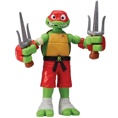 Image of Teenage Mutant Ninja Turtles Giant Roll N Punch Raphael. Unleash Powerful Punching Action! 12 Inch Scale Figure for TMNT Fans of All Ages!