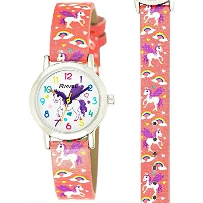 Image of Ravel Childrens Pink Rainbows Watch