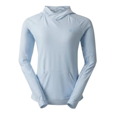 Image of Dare2B Womens Sprint City Hoodie Casual Tops, Lightweight, Sweat Wicking &amp; Antibacterial Perfect for Outdoors, Working out Activewear Blue