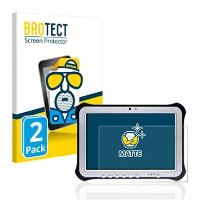 Image of brotect Screen Protector Anti Glare compatible with Panasonic Toughpad FZ G1 (2 Pack) Matte, Fingerprint Protection Film