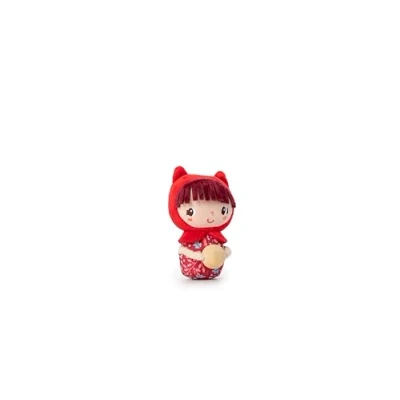 Image of LILLIPUTIENS Mini Rattle Little Red Riding Hood Sensory Awakening Toy for Babies Stimulates Sight, Hearing, and Motor Skills Ideal from Birth Soft Fun Plush to Discover 83481