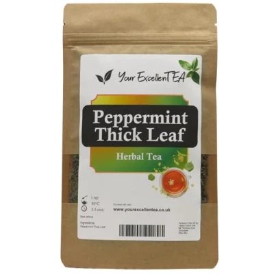 Image of Your ExcellenTEA Peppermint Loose Leaf Herbal Tea Pure Strong Mint Herbs Leaves Caffeine Free 50g
