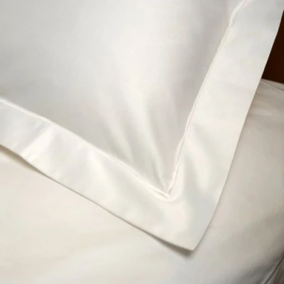Image of 1000 Thread Luxury Egyptian Cotton Sateen Pillow Cases (White, Housewife 50x75cm)