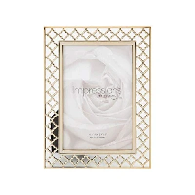 Image of Juliana Impressions Lattice Cut Metal Photo Frame 4&quot; x 6&quot;