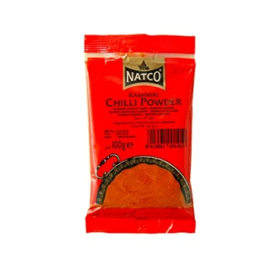 Image of Natco Kashmiri Chilli Powder 100G Lal Mirch Pure and Ready To Use No Added Flavours Colour Preservatives Indian Origin
