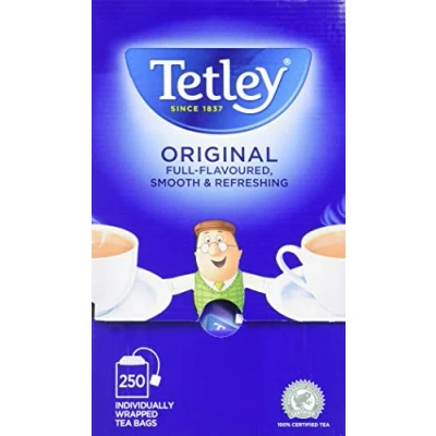 Image of Tetley Tea Bags with Envelopes (Pack of 250)