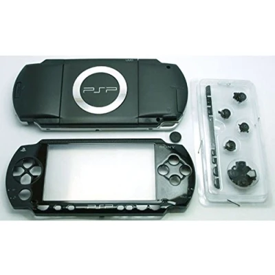 Image of NEW Replacement Sony PSP 1000 Console Full Housing Shell Cover With Button Set Black