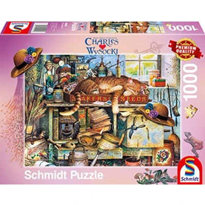 Image of Schmidt, Charles Wysocki: Remington the Horticulturist (1,000 Pieces), Jigsaw Puzzle, Ages 14+, 1+ Players