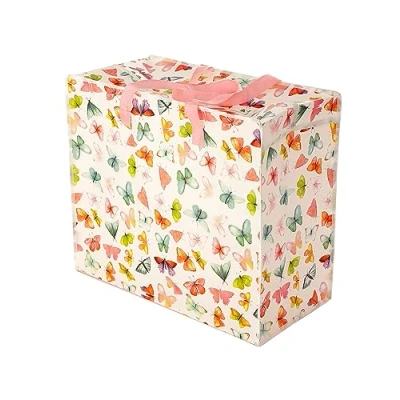 Image of Puckator Butterfly House Pick of the Bunch Zip Up Laundry Storage Bags Washing Basket Large Room Accessories For Men Big Clothes Bin Bins
