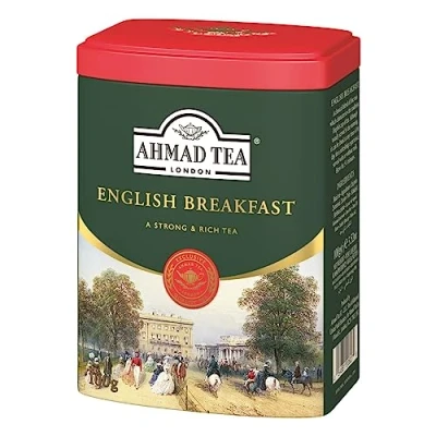 Image of Ahmad Tea Loose Leaf, English Breakfast Tea, Black 1 Caddy of 100g Leaf