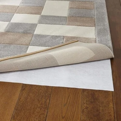 Image of eXtreme Rug Gripper for Hard, Wooden, and Carpeted Floors 60cm Wide x 366cm Long Low Profile Fleece Carpet Underlay Durable, Reusable, &amp; Anti Slip Kitchen, Hallway, Staircase