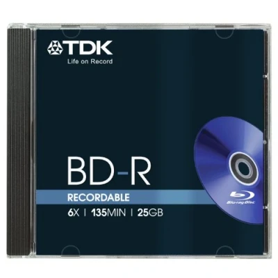 Image of TDK BD R 6x 25GB Blu ray Disc J/C (T78056)