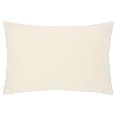 Image of Yard Osaka Chenille Feather Filled Cushion Beige Size 40 cm x 60