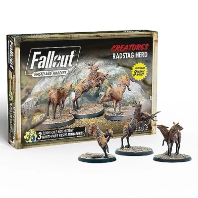 Image of Modiphius Entertainment Fallout: Wasteland Warfare Creatures: Radstag Herd English, 228075