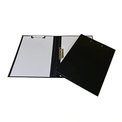 Image of Black A4 Clipboard Document Clamp File Folder