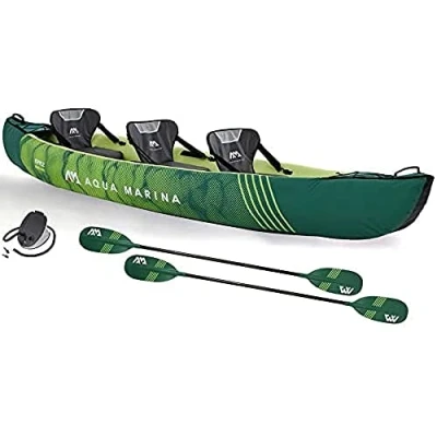 Image of Aqua Marina Ripple 370, Canoe Package for 3 Person, 370 cm Length, Green, 2022