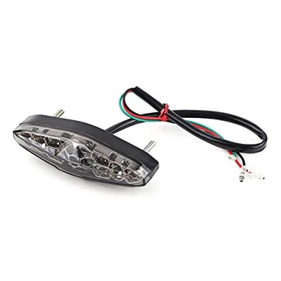 Image of Keenso 12V Universal 15 LED Motorcycle Rear Tail Light Brake Stop Running ATV Dirt Bike (Smoke)