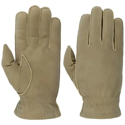 Image of Hestra André Gloves Men men&#039;s leather with lining Autumn Winter 10 HS grey