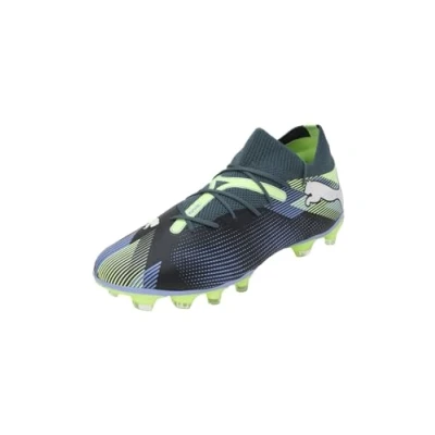 Image of Puma Future 7 Match FG/AG Moulded stud football boots, Women&#039;s, Size: 4, Gray skies/white/fizzy apple Textile/synthetics