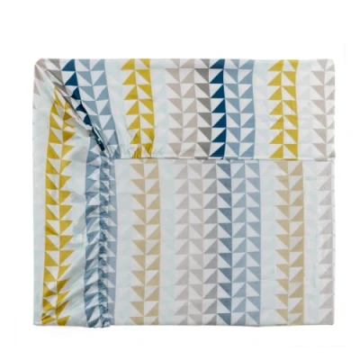 Image of Essix Home Collection Percale Fitted Sheet, 80 threads, midnight blue, 140 x 200 cm