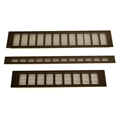 Image of Brown Air Vent Grille Built in Appliances Furniture Aluminium Ventilation Cover. (X 500mm x Y 60mm)