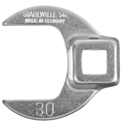 Image of Stahlwille STW54030 3/8 Inch Drive 30 mm Crow Foot Spanner Silver